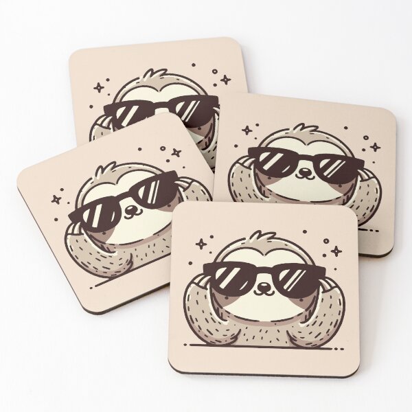 Item preview, Sloth in Swag with Sunglasses designed and sold by bhoomin7.