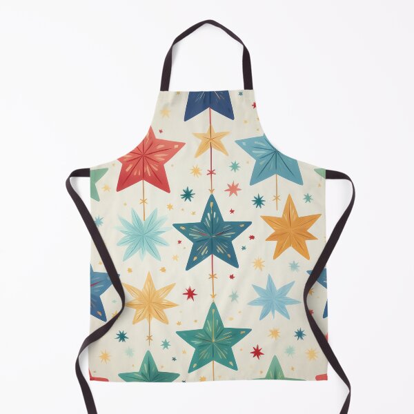 Item preview, A pattern design of soft, watercolor-style Christmas stars in gentle hues of blue, green. designed and sold by HEMRO.