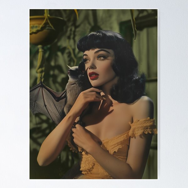 Item preview, Bat Lady (green background)  designed and sold by FantasticRetro.
