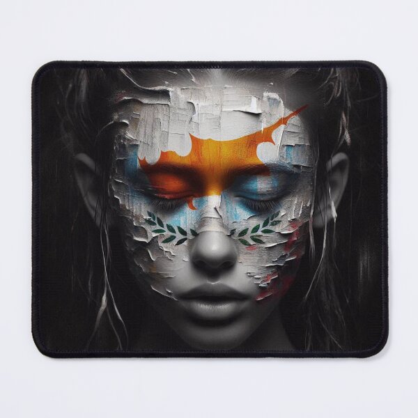 Item preview, A woman with a blindfold on her face designed and sold by AiPoliviosArt.