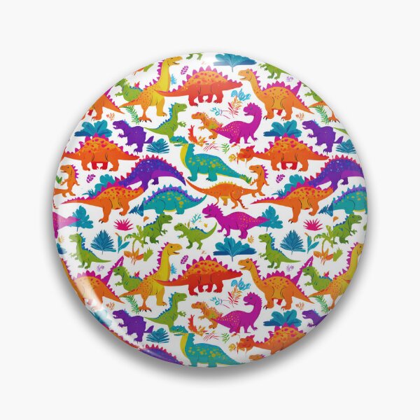 Item preview, Dinosaurs of various species and colors in a seamless pattern. designed and sold by PixelMuse2024.