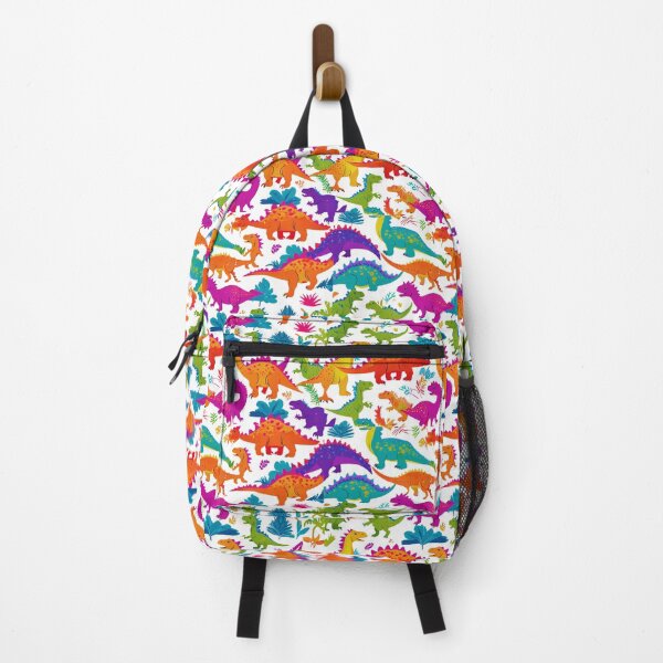Item preview, Dinosaurs of various species and colors in a seamless pattern. designed and sold by PixelMuse2024.