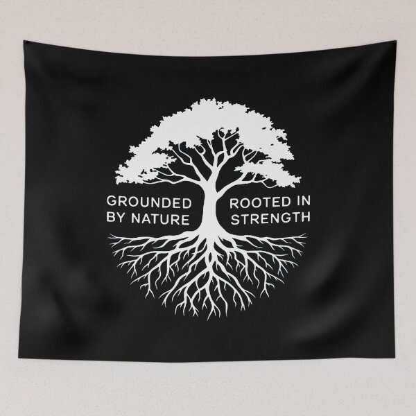 Item preview, Tree with Roots on Black Background designed and sold by artwaves.
