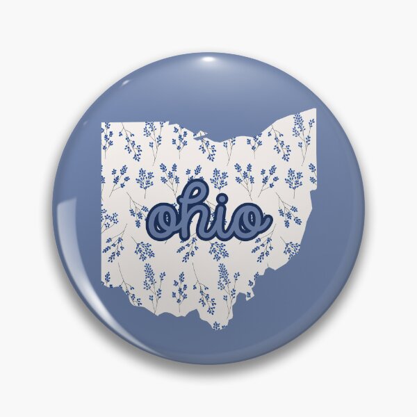 Item preview, Ohio Floral - Blue and White designed and sold by Teribelle.