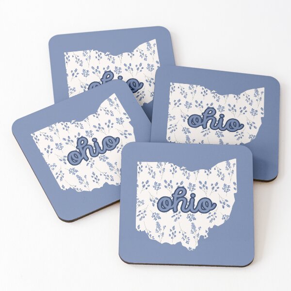 Item preview, Ohio Floral - Blue and White designed and sold by Teribelle.