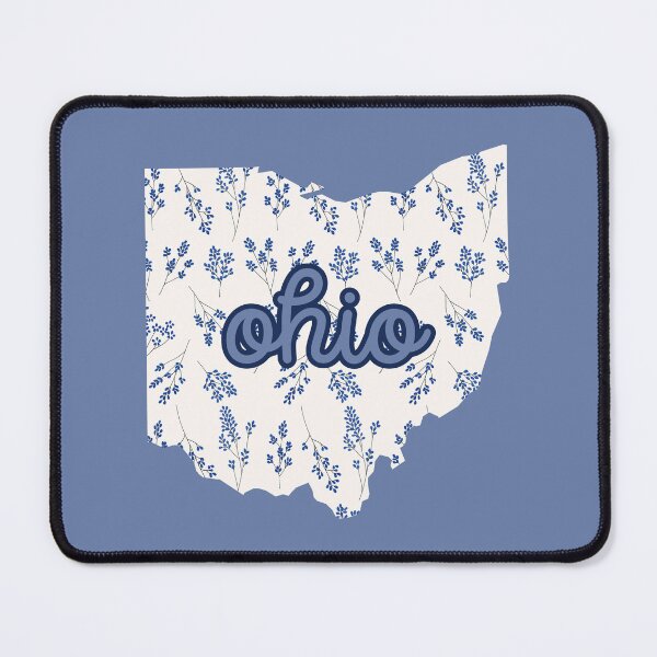 Item preview, Ohio Floral - Blue and White designed and sold by Teribelle.