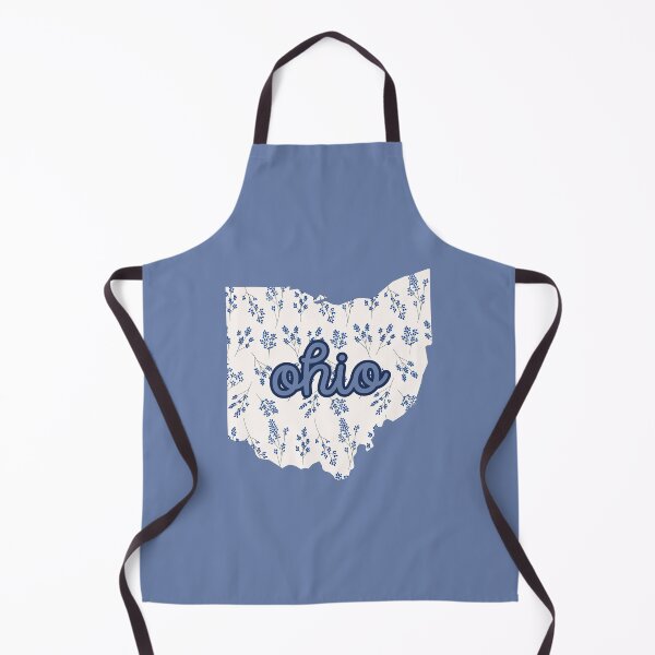 Item preview, Ohio Floral - Blue and White designed and sold by Teribelle.