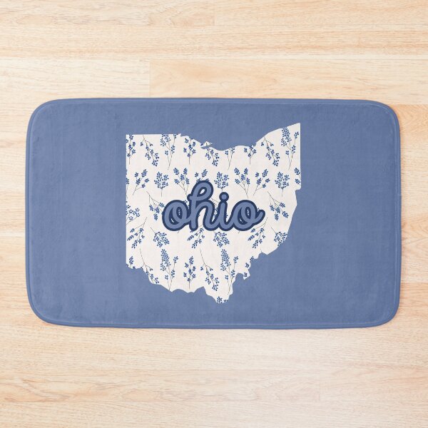 Item preview, Ohio Floral - Blue and White designed and sold by Teribelle.