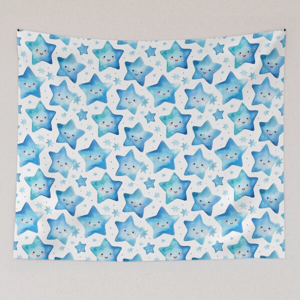 Item preview, Smiling Stars Watercolor Pattern #2 designed and sold by NatureSight.