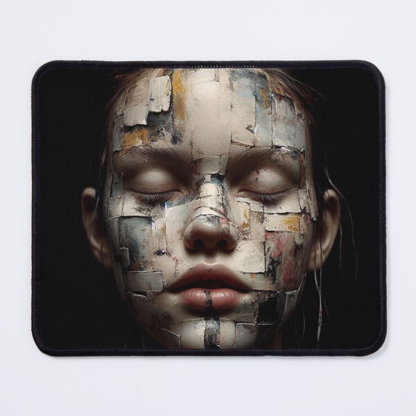 Item preview, A woman with a blindfold on her face designed and sold by AiPoliviosArt.