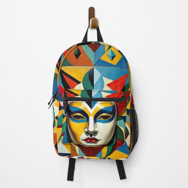 Item preview, Venetian Masquerade, Venice Masks Collection Cubism Art No:3 designed and sold by SofyaliArt.