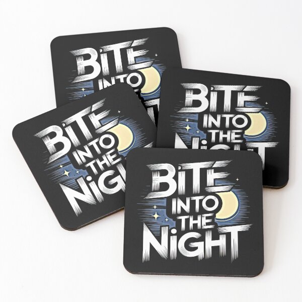 Item preview, Bite Into the Night Typography designed and sold by artwaves.
