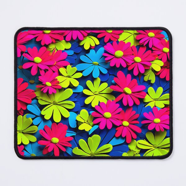 Item preview, A mix of neon-colored daisies designed and sold by Tchoice.