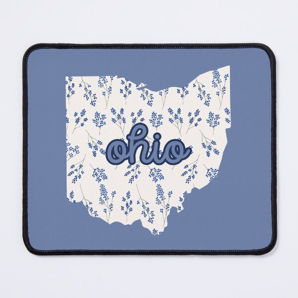 Item preview, Ohio Floral - Blue and White designed and sold by Teribelle.