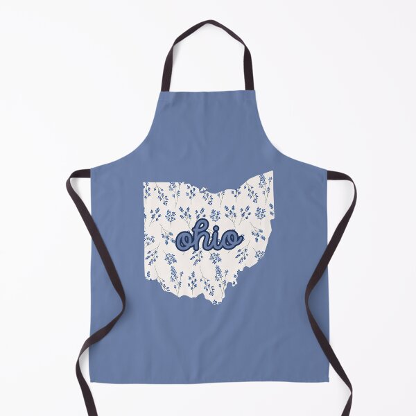 Item preview, Ohio Floral - Blue and White designed and sold by Teribelle.