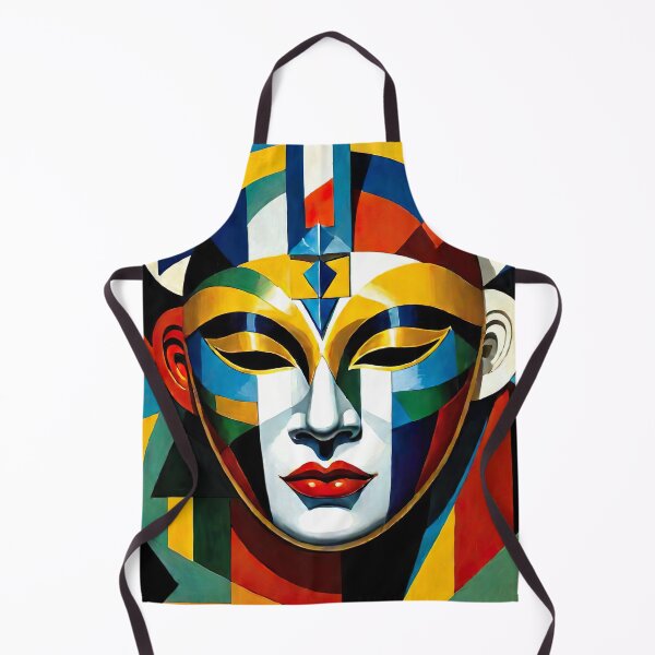 Item preview, Venetian Masquerade, Venice Masks Collection Cubism Art No:4 designed and sold by SofyaliArt.