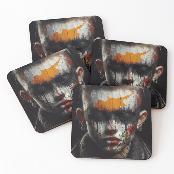 Item preview, A woman with a blindfold on her face Cyprus designed and sold by AiPoliviosArt.