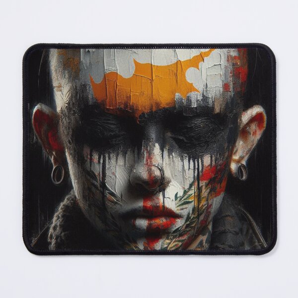 Item preview, A woman with a blindfold on her face Cyprus designed and sold by AiPoliviosArt.