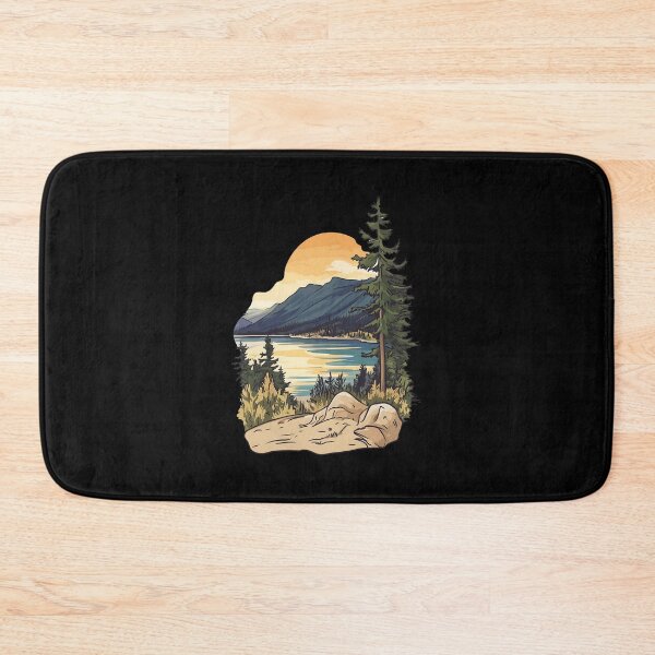 Item preview, Anglemont British Columbia Sunset Lake View Shuswap Illustration designed and sold by meganohm.