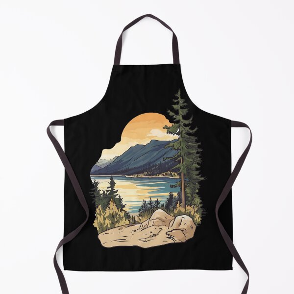Item preview, Anglemont British Columbia Sunset Lake View Shuswap Illustration designed and sold by meganohm.
