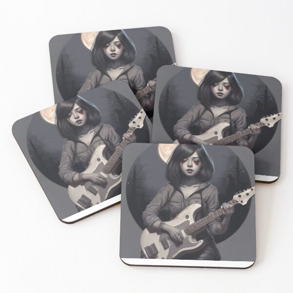Item preview, Gothic female guitarist designed and sold by Thunderklart.
