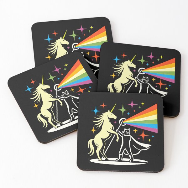 Item preview, funny Fantasy Horse and Cat Rainbow for kids and adults designed and sold by DrawHandArt.