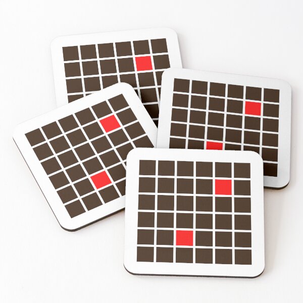 Item preview, Two Lonely Red Squares designed and sold by Jeallan Designs.