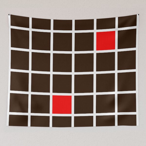 Item preview, Two Lonely Red Squares designed and sold by Jeallan Designs.