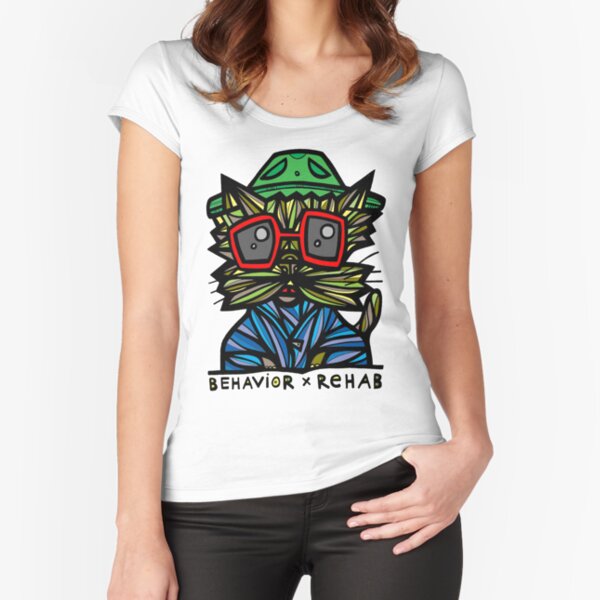 "Behavior Rehab" Fitted Scoop T-Shirt