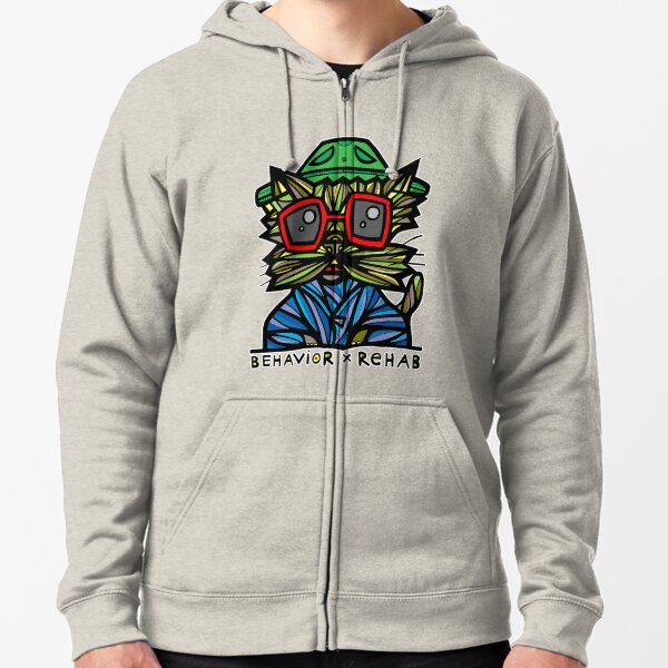 "Behavior Rehab" Zipped Hoodie