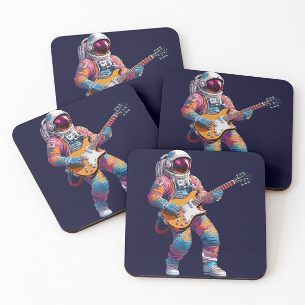 Item preview, Cosmic Jam: Astronaut Playing Guitar Space Art designed and sold by Wanderlust77.