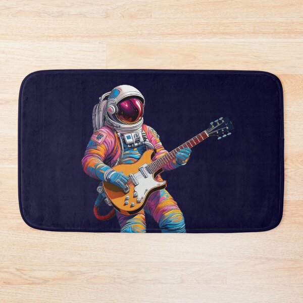 Item preview, Cosmic Jam: Astronaut Playing Guitar Space Art designed and sold by Wanderlust77.
