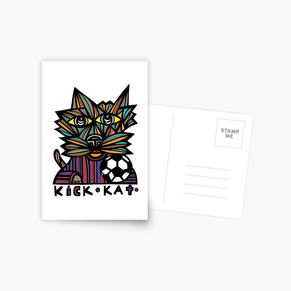 "Kick Kat" Postcard