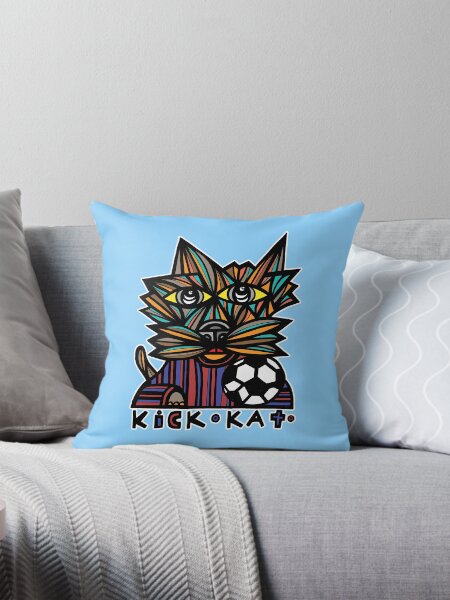 "Kick Kat" Throw Pillow