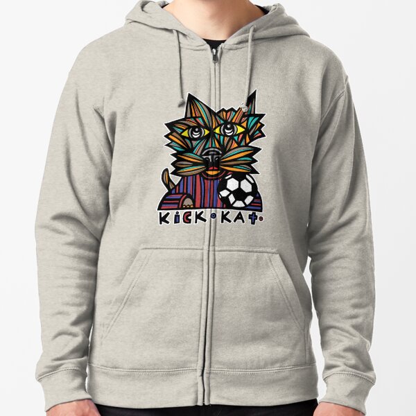 "Kick Kat" Zipped Hoodie