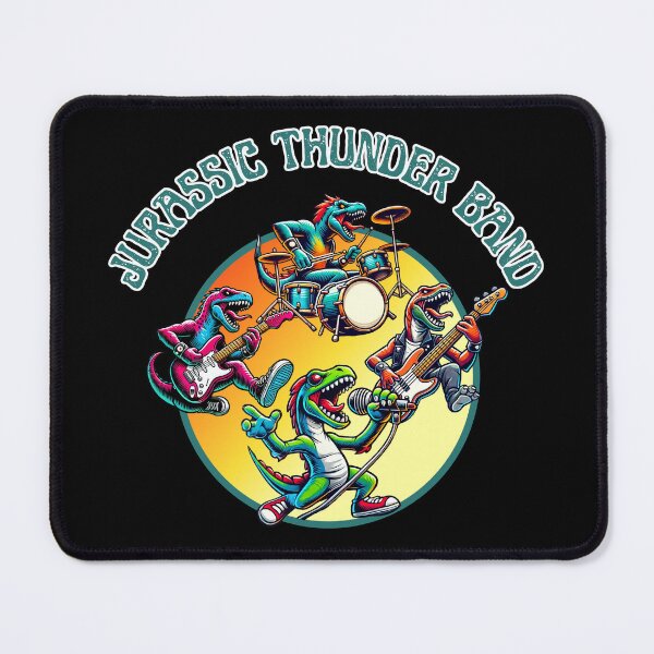 Item preview, Jurassic Thunder Band Concert T-Shirt designed and sold by Manic Merch Designs.