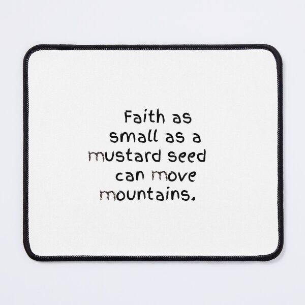 Item preview, Faith as small as a mustard seed can move mountains - with real seeds designed and sold by EveryDayDabble.