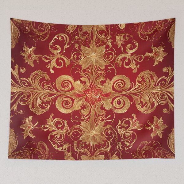 Item preview, Red and Gold Christmas designed and sold by StoryofPieces.