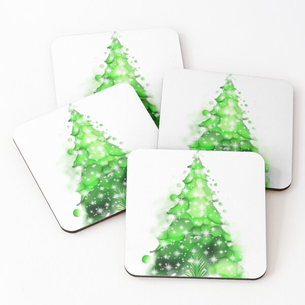 Item preview, Watercolor Christmas tree covered with snow, vivid colors, green. designed and sold by My-fake-places.