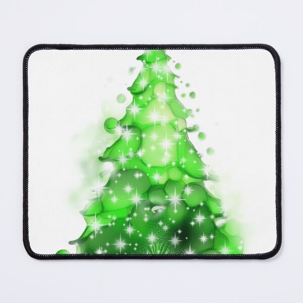 Item preview, Watercolor Christmas tree covered with snow, vivid colors, green. designed and sold by My-fake-places.