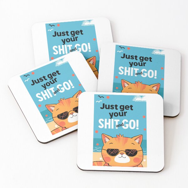 Item preview, Just get your shit and go cat designed and sold by Ryslissa.