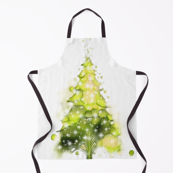 Item preview, Watercolor Christmas tree covered with snow, vivid colors, yellow. designed and sold by My-fake-places.