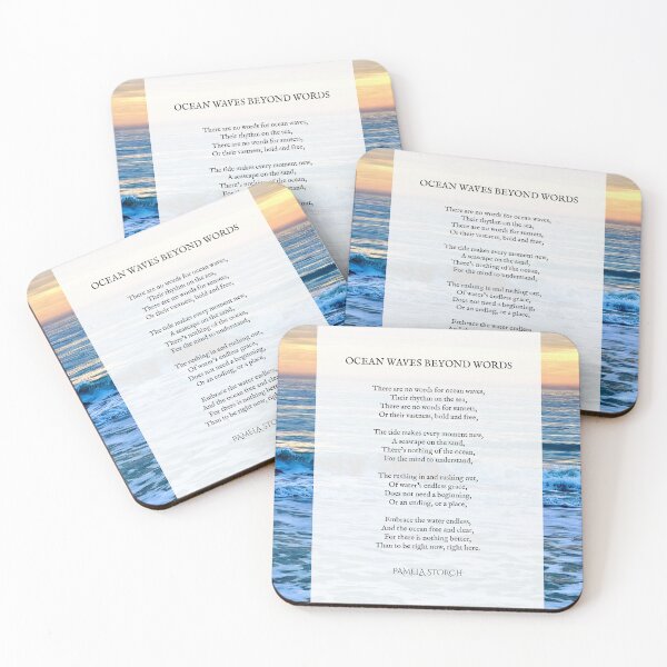 Item preview, Ocean Waves Beyond Words Poem designed and sold by Pamela Storch.