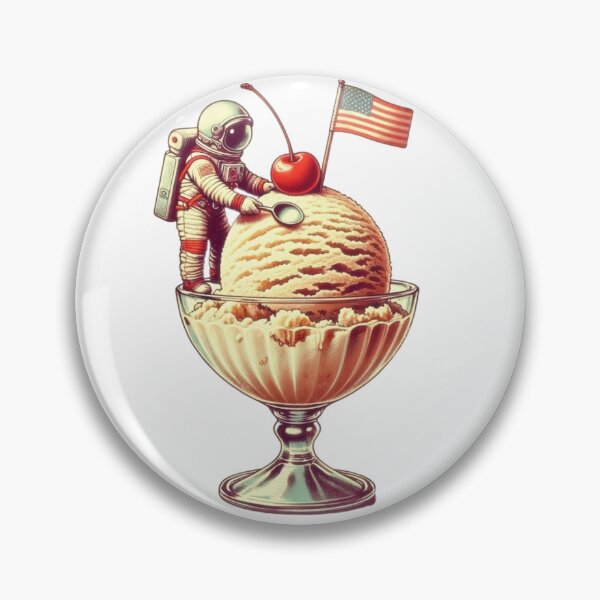 Item preview, astronaut on ice cream designed and sold by II0FU5.