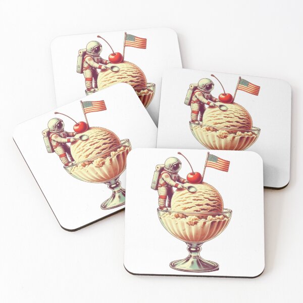 Item preview, astronaut on ice cream designed and sold by II0FU5.