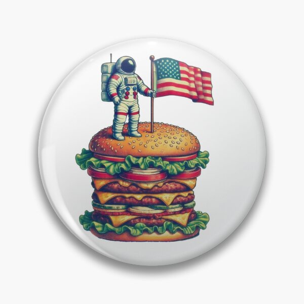 Item preview, astronaut on a hamburger designed and sold by II0FU5.