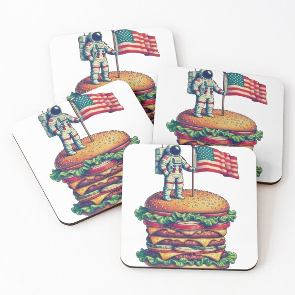Item preview, astronaut on a hamburger designed and sold by II0FU5.