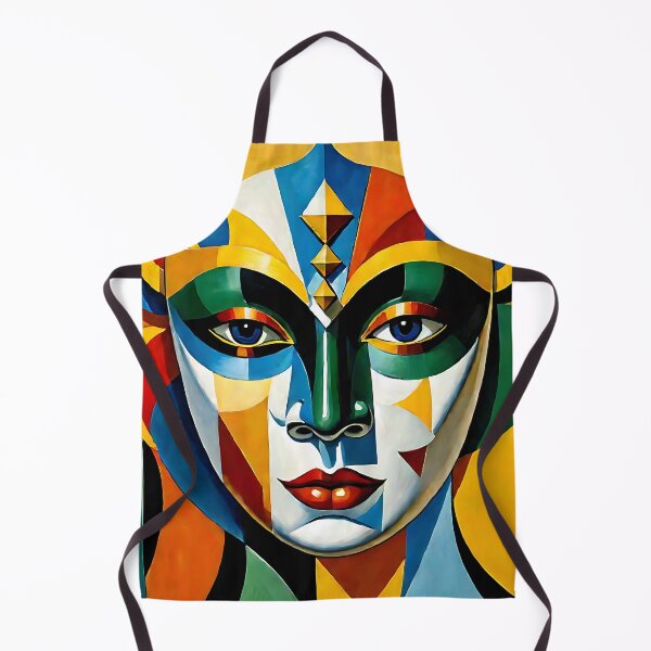 Item preview, Venetian Masquerade, Venice Masks Collection Cubism Art No:6 designed and sold by SofyaliArt.