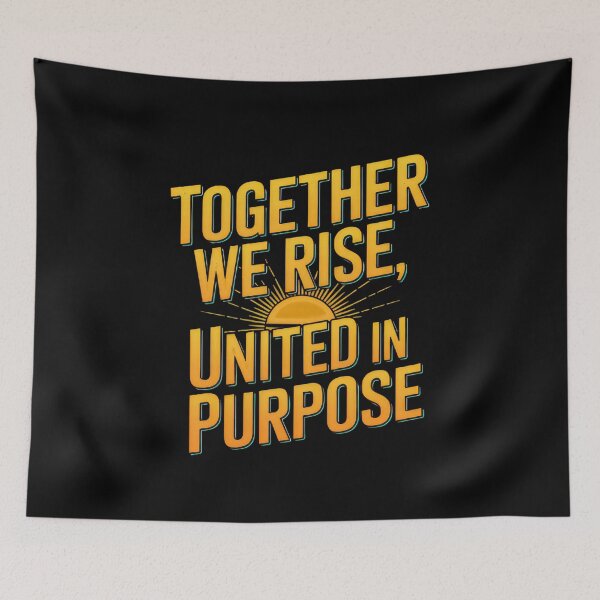 Item preview, Together We Rise Inspirational Quote designed and sold by artwaves.