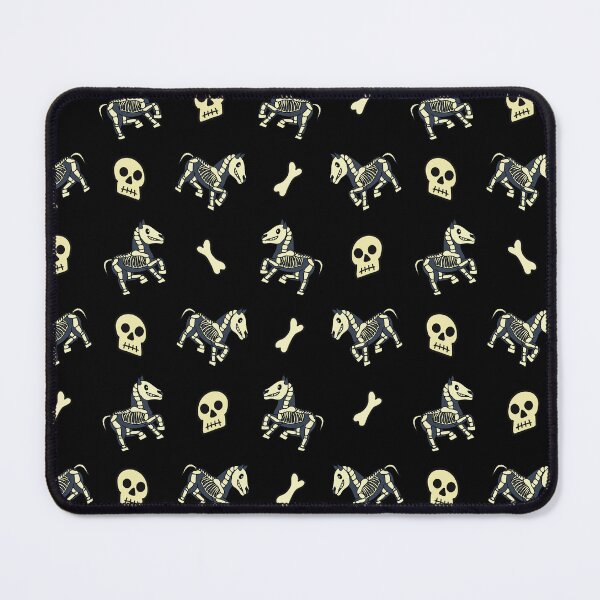 Item preview, Skeleton Pony Pattern-on Black designed and sold by Eldridge Guinea Pigs.